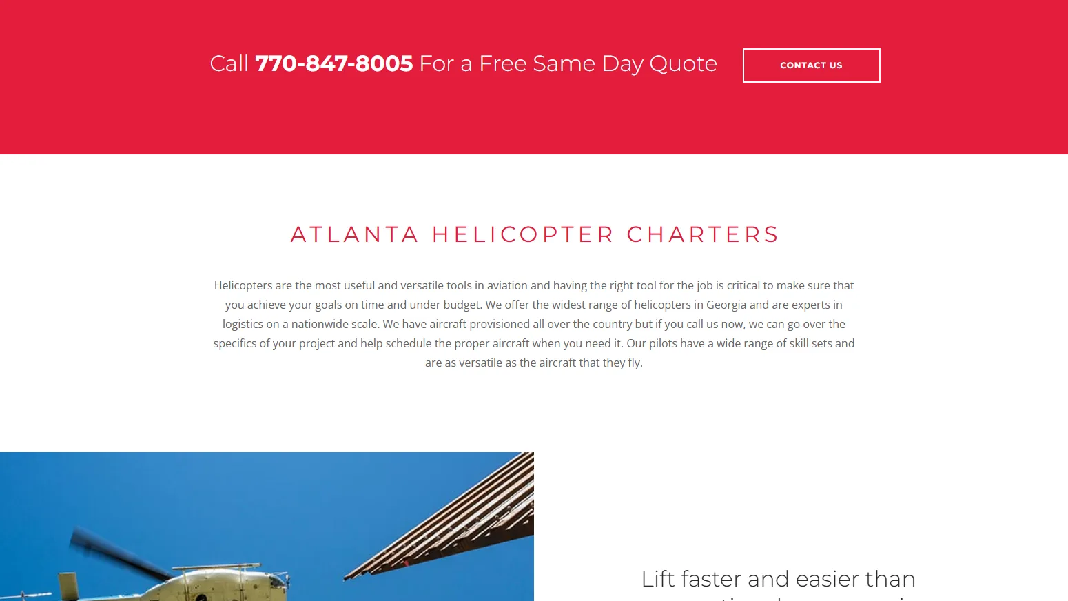 City network Localized copy: Georgia-specific content and a local phone number, AI-written under guardrails