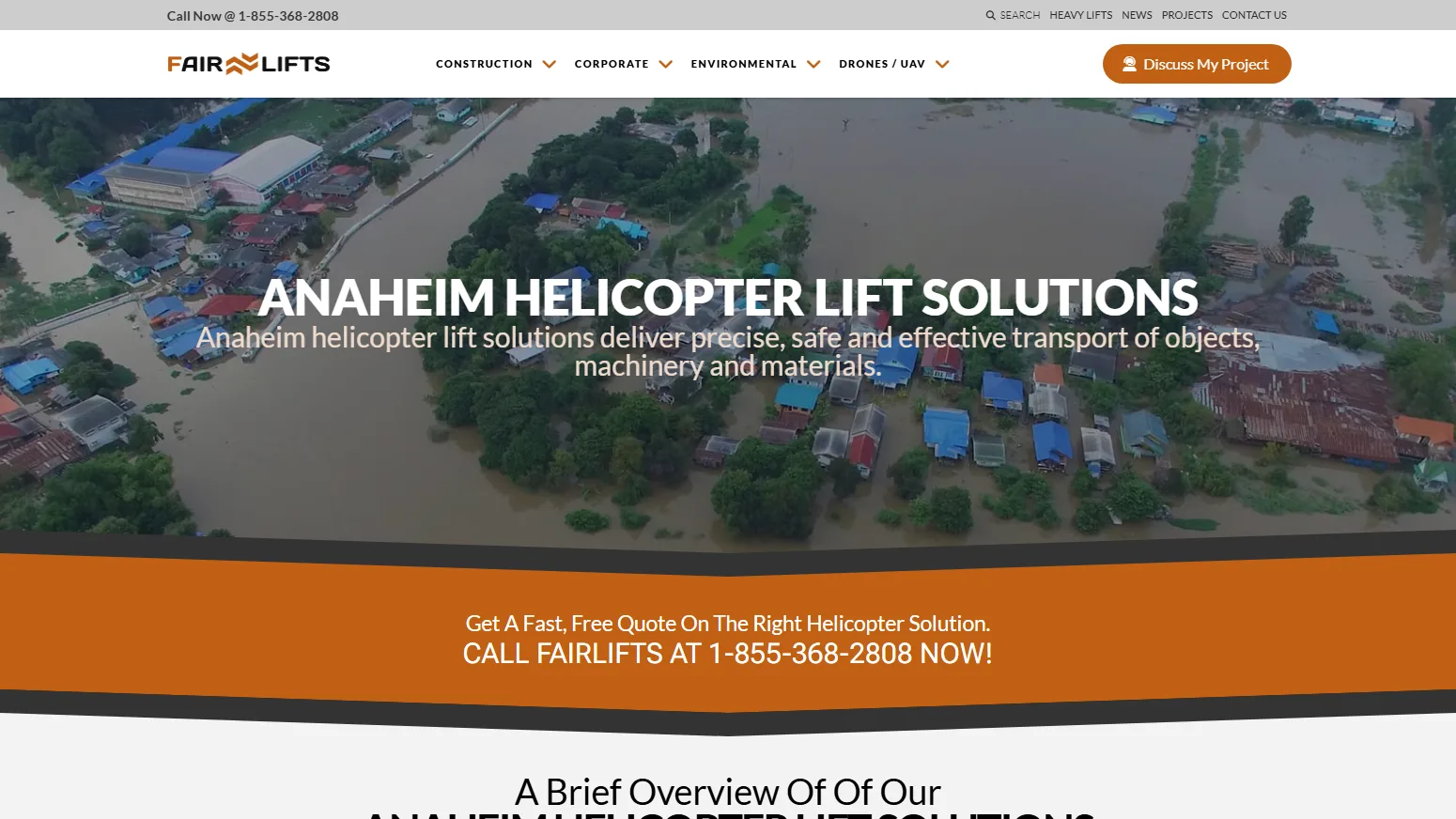 Fairlifts.com City pages: Anaheim lift solutions, one of hundreds of local landing pages